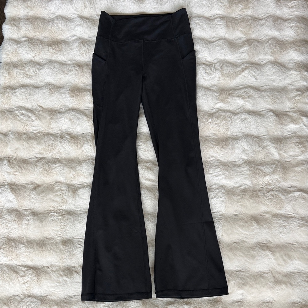 Fabletics High-Waisted Black Flare Leggings